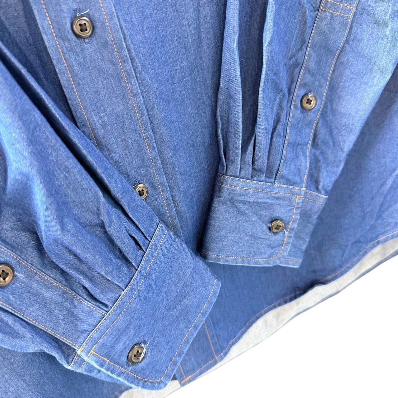 NICENESS ナイスネス 18SS ERIC シルク混デニムシャツ M インディゴ