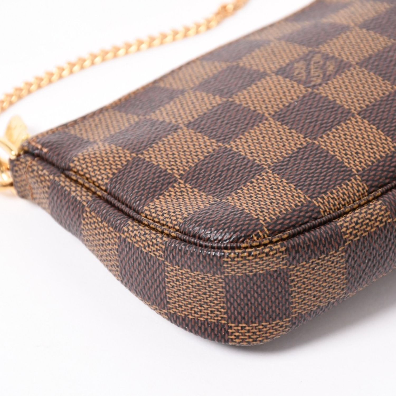 極美品 LOUIS VUITTON ルイヴィトン ダミエ ミニ ポシェット アクセ