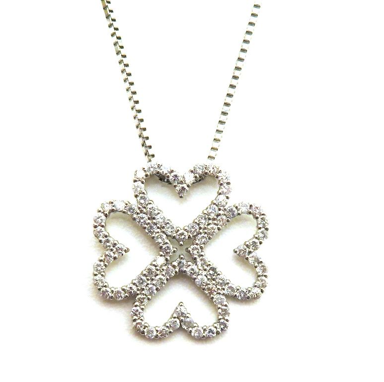 JEWELRY ジュエリー ジュエリー PT999/D1.00ct/約8.9g【205】 貴金属･宝石 ネックレス PT999 プラチナ Pt999/ダイヤモンド ホワイト レディース【中古】