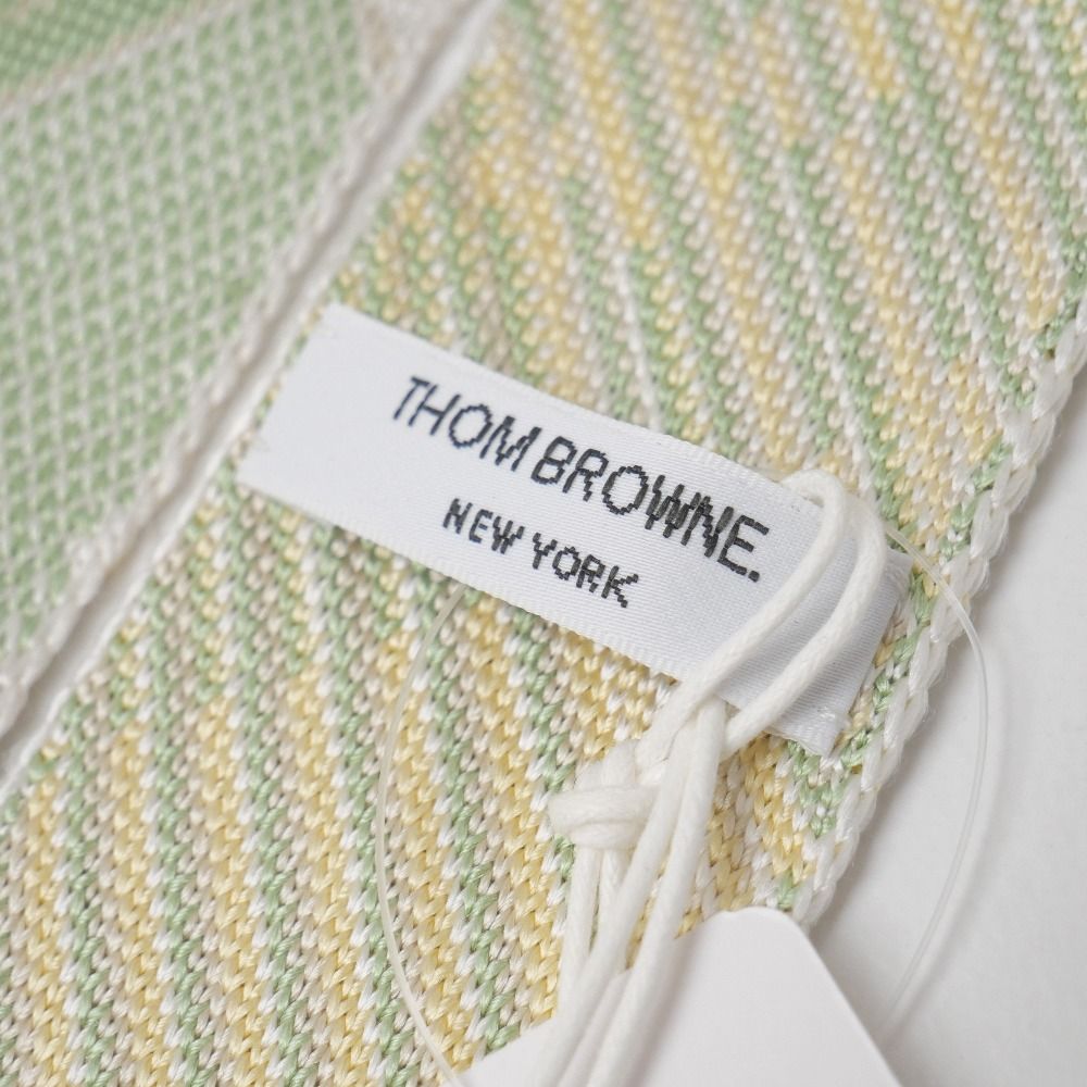 □未使用品□THOM BROWNE トムブラウン MADRAS CHECK JACQUARD KNIT
