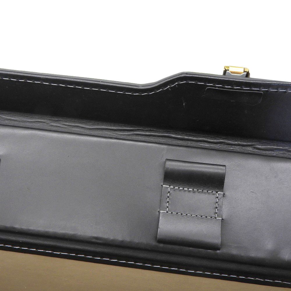 超美品 マルエム MARUEMU タウンメッセージ レザー アタッシュ ケース ビジネス バッグ トランク 牛革 黒 ブラック