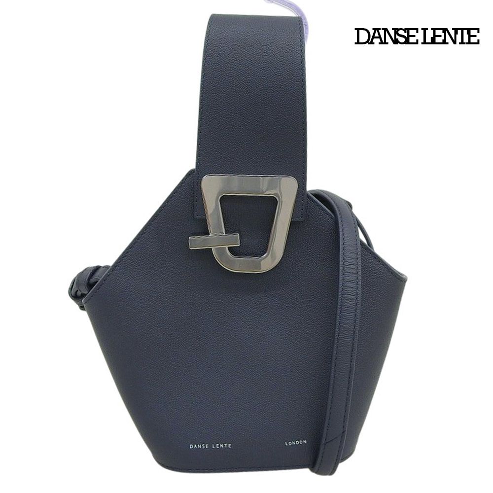 超美品 ダンスレンテ DANSE LENTE MINI JOHNNY ミニ ジョニー 2way ショルダー ハンド バッグ ネイビー 定価33800円 レディース