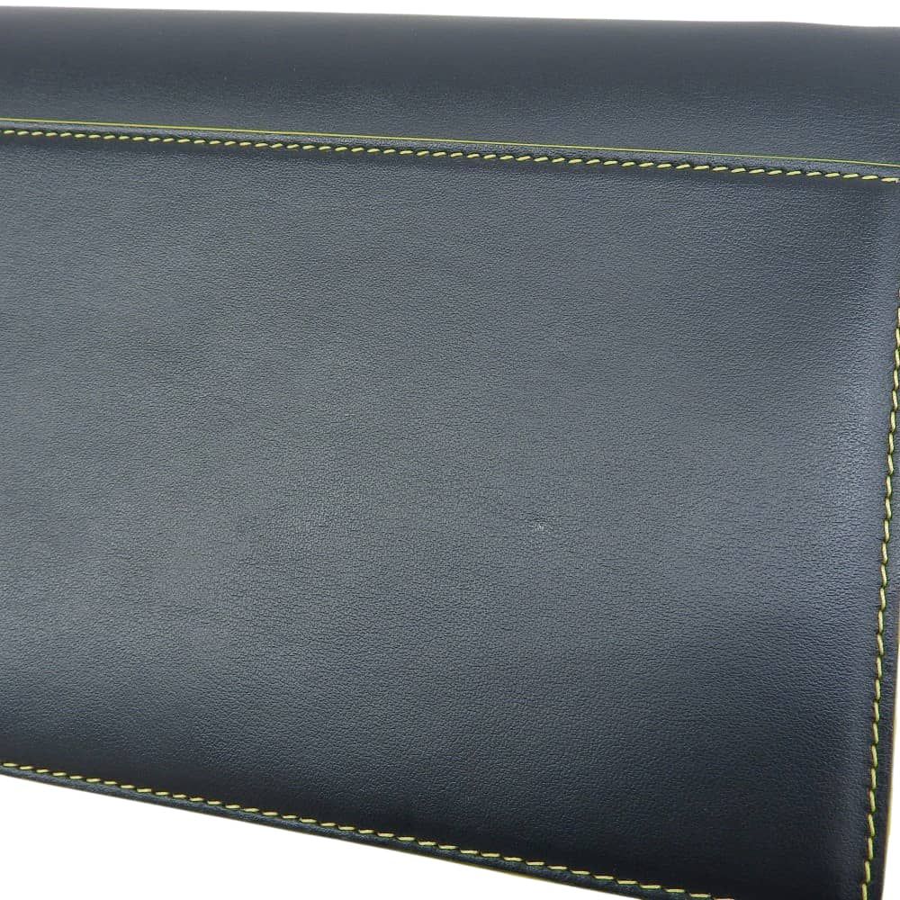 超美品 モラビト MORABITO 2023年 バイカラー 3way クラッチ ショルダー バッグ レザー イエロー×ブラック 定価184800円 ほぼ未使用
