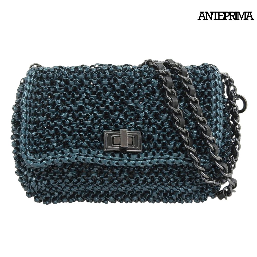 超美品 アンテプリマ ANTEPRIMA LUCCHETTO ルケット ターンロック ワイヤー 2way チェーン ショルダー バッグ 定価47300円