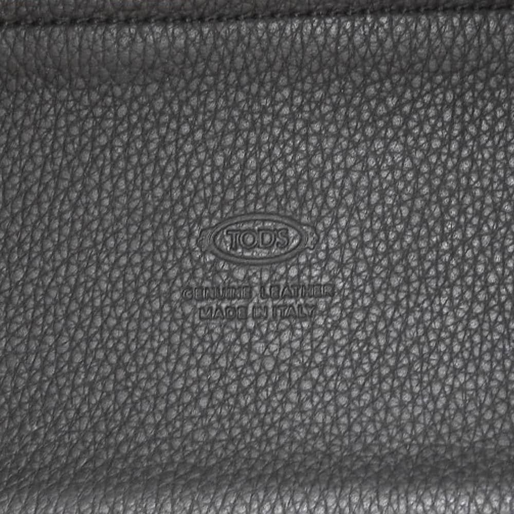 良品 トッズ TOD’S Tリング 2WAY レザー ショルダー トート バッグ 黒 ブラック レディース