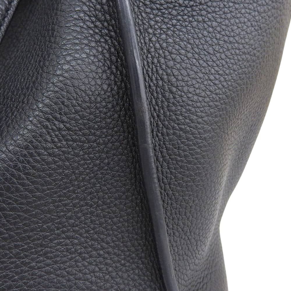 良品 トッズ TOD’S Tリング 2WAY レザー ショルダー トート バッグ 黒 ブラック レディース