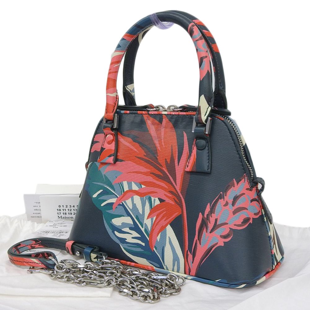 超美品 メゾンマルジェラ Maison Margiela 2023年 S35WG0227 P5481 5AC マイクロ トロピカル柄 2way ショルダー バッグ 定価301400円