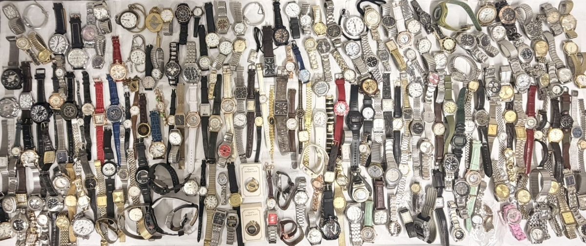 【ジャンク腕時計 メンズ レディース まとめ売り 】SEIKO/CITIZEN/CASIO/等 ブランド時計