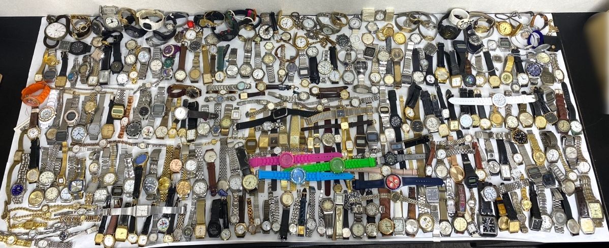 【ジャンク腕時計 メンズ レディース まとめ売り 】SEIKO/CITIZEN/CASIO/等 ブランド時計