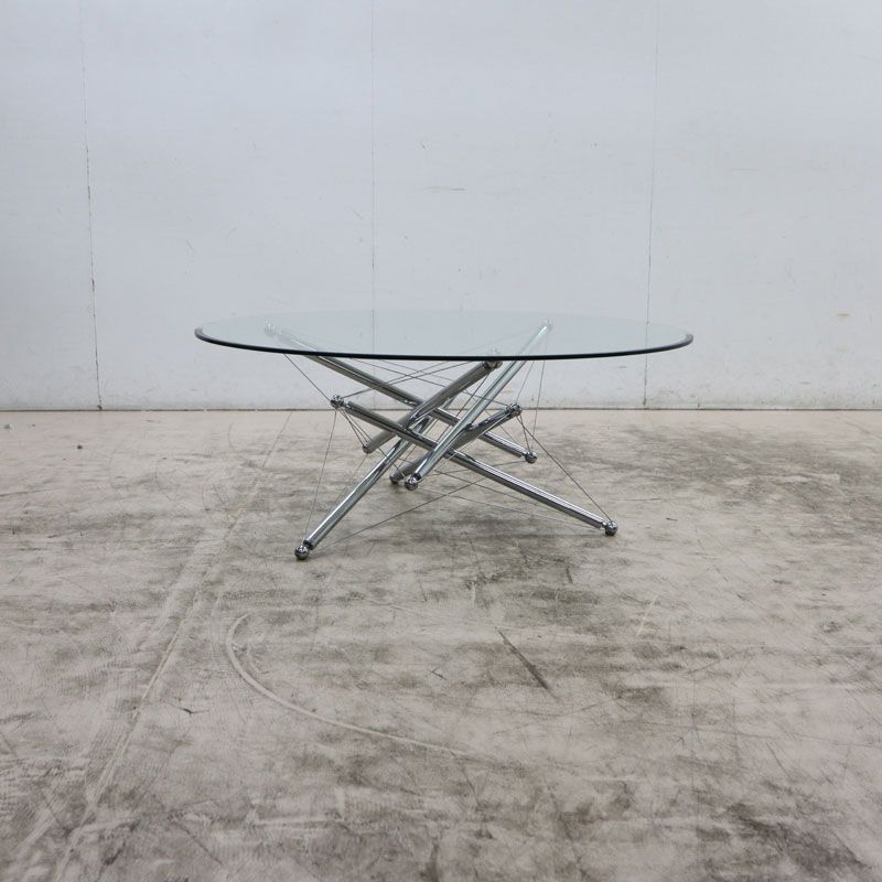 Cassina カッシーナ 713 ローテーブル ガラス Φ100 センターテーブル