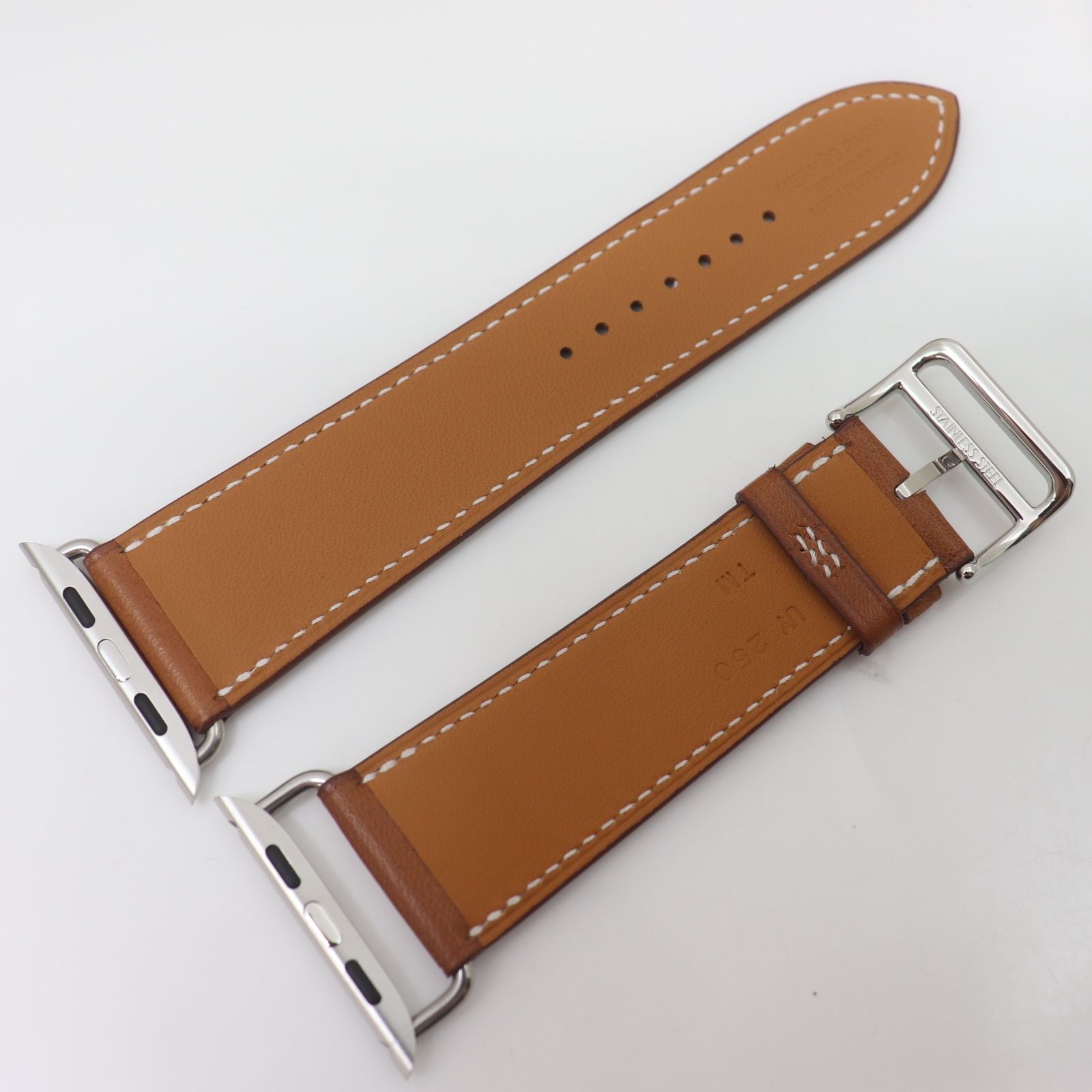 美品 HERMES Apple WATCH 44mm レザーバンド ブラウン - メルカリ