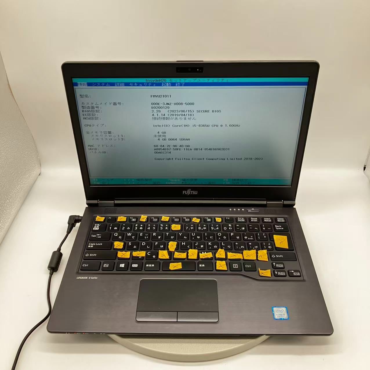 M1163 【BIOS可/ジャンク】富士通 LIFEBOOK U749/A CPU Core i5-8365U