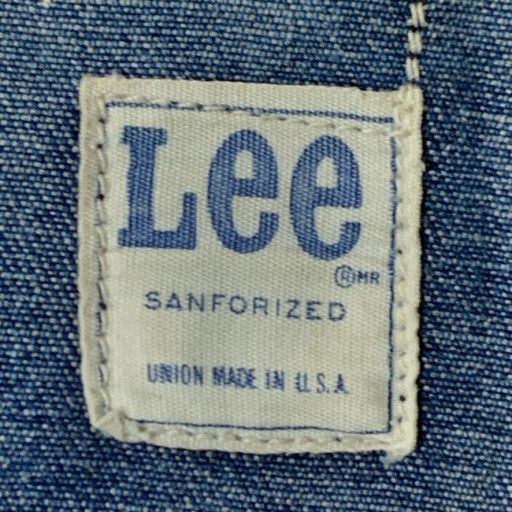 【中古】　Lee　カバーオール　70s vintage　70年代　OLD　デニムジャケット　フルボタン　オーバーサイズ　USA製　アメカジ　古着　/5635