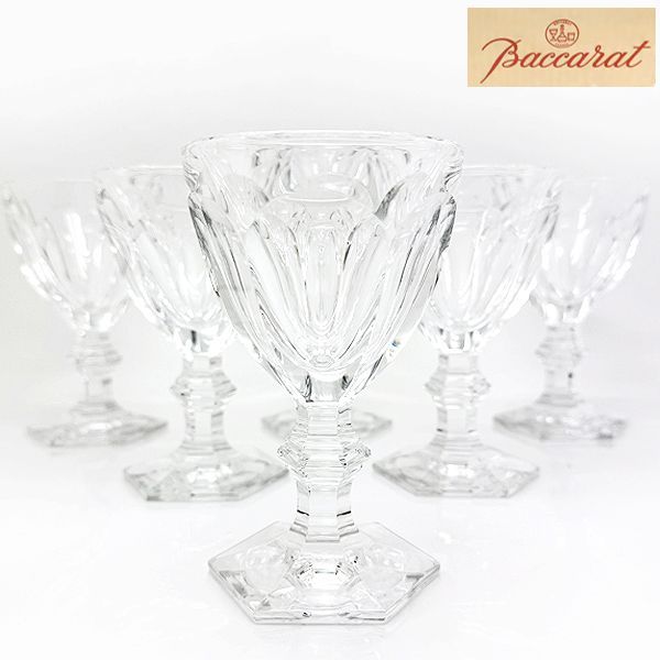 Baccarat アルクール ワイングラス ラージ 6客セット HARCOURT #L バカラ クリスタル 送料込◆質屋-12102