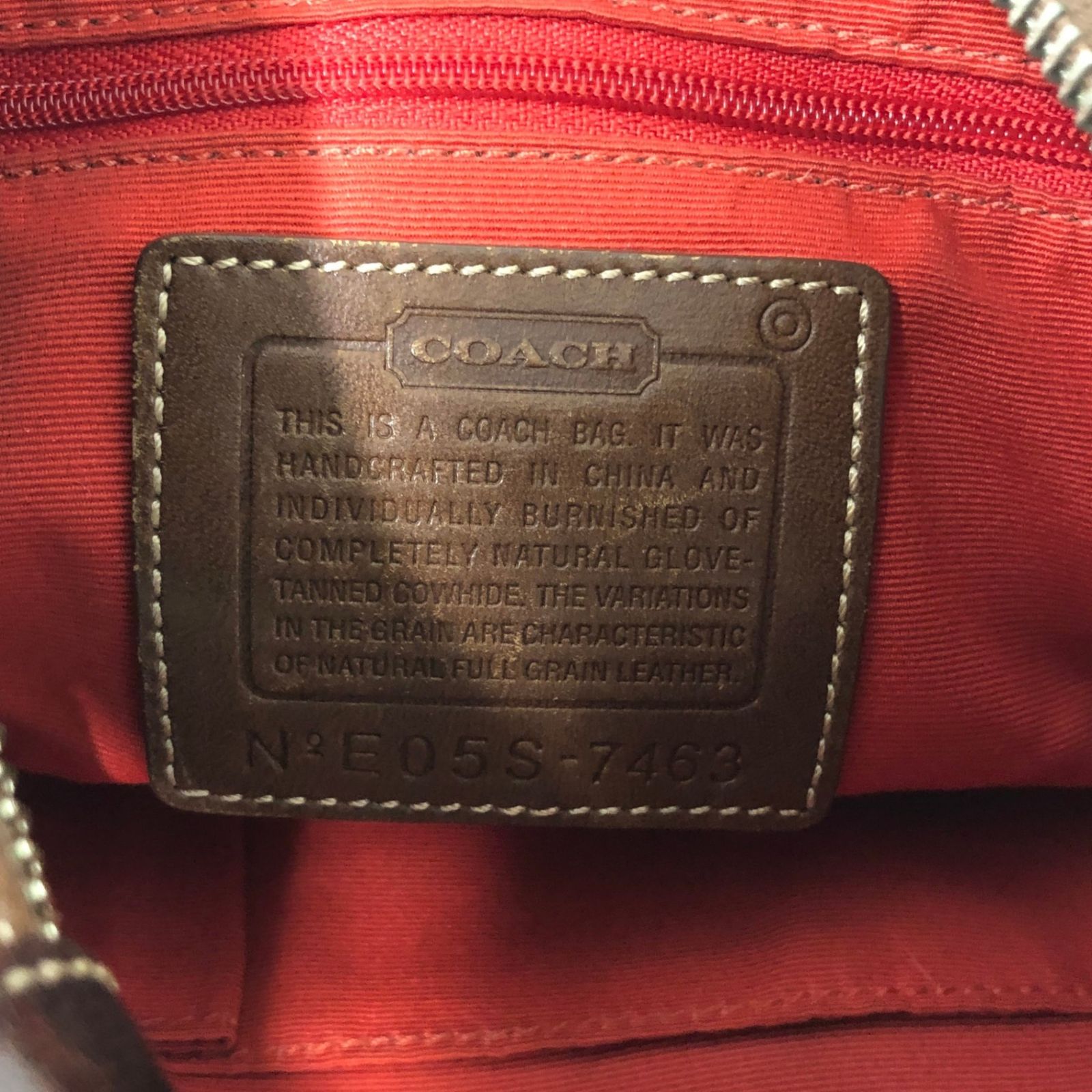 COACH/コーチ/ソーホー/レザー/ワンショルダーバッグ/ブラウン/7463