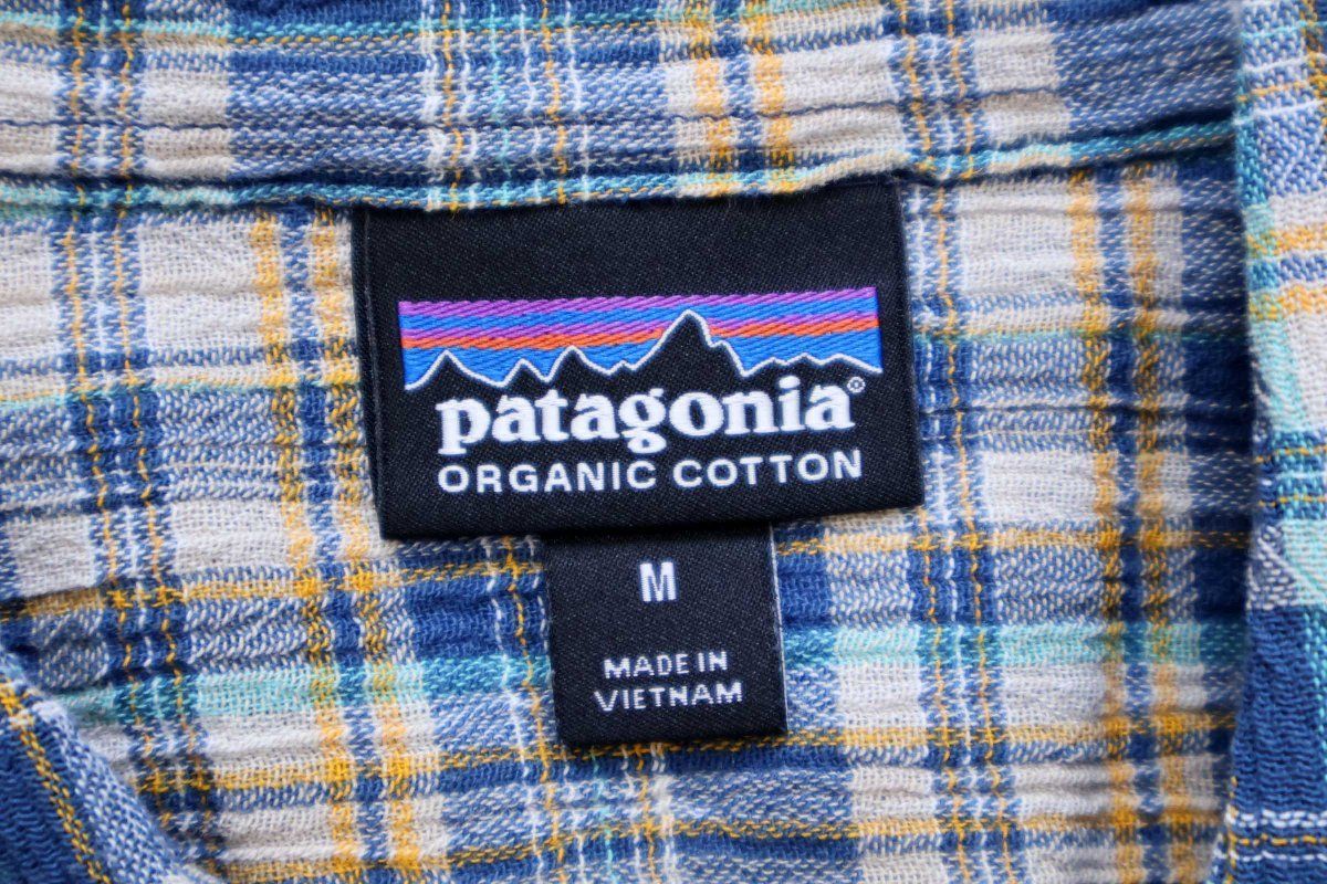 patagoniaパタゴニア A/C Shirts チェック 半袖 オーガニックコットン ガーゼシャツ FWSB M★アウトドア キャンプ