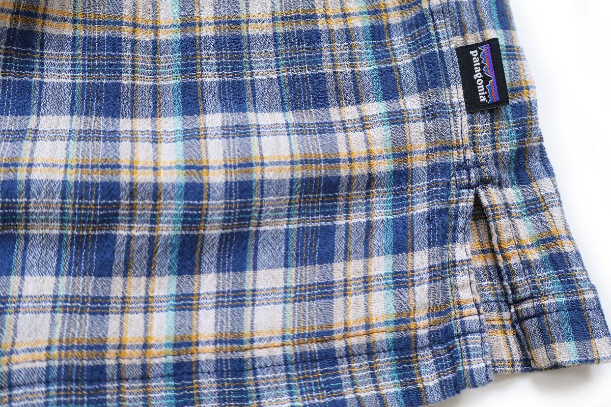 patagoniaパタゴニア A/C Shirts チェック 半袖 オーガニックコットン ガーゼシャツ FWSB M★アウトドア キャンプ