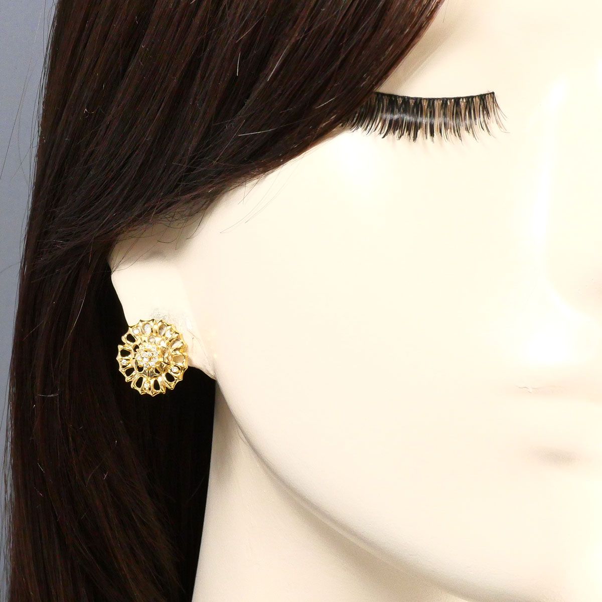 K18YG イヤリング clip-on earrings ダイヤモンド 0.12ct 鑑別書 総重量約3.5g K18YG イヤリング clip-on earrings ダイヤモンド 0.12ct 鑑別書 総重量約3.5g