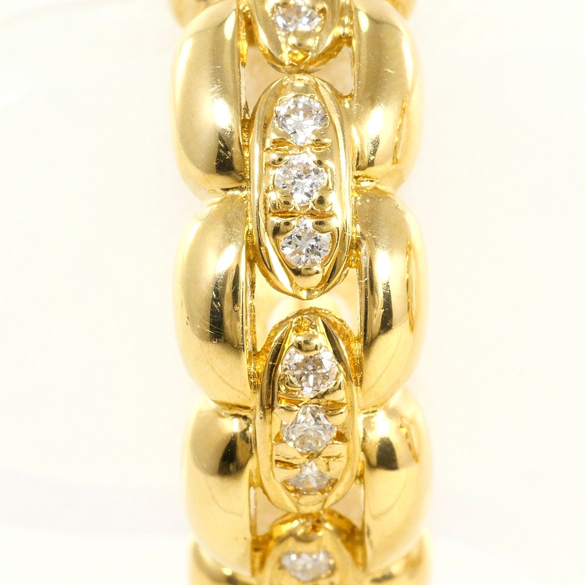 K18YG イヤリング clip-on earrings ダイヤモンド 0.08ct 鑑別書 総重量約7.1g