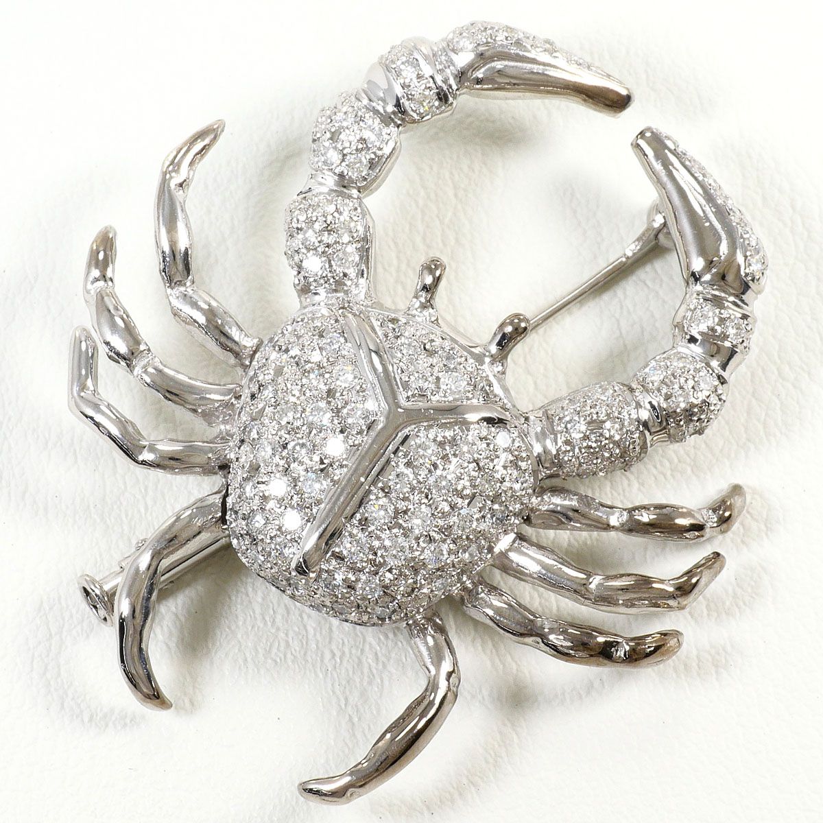 K18WG ブローチ ダイヤモンド 1.00ct 鑑別書 総重量約14.8g - メルカリ