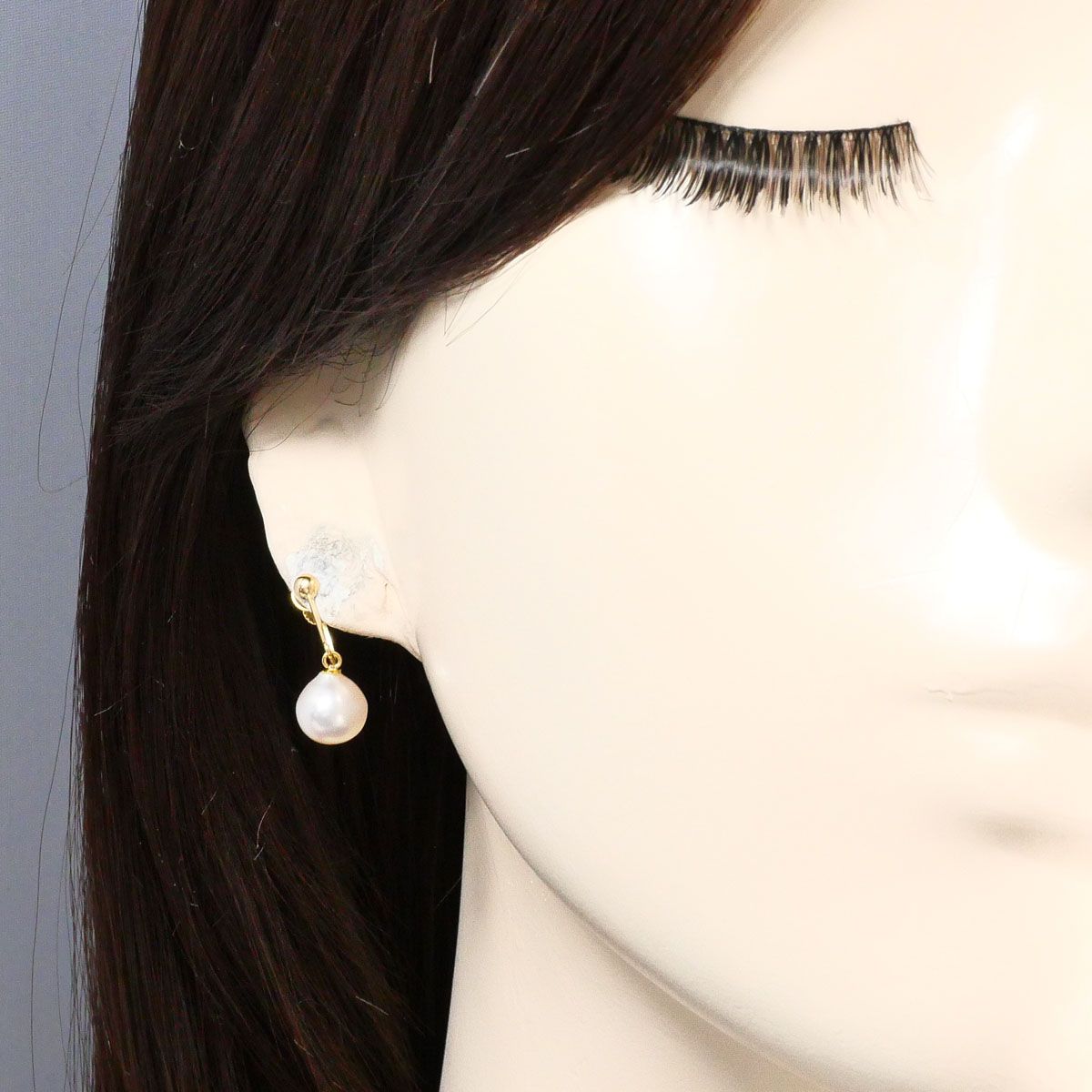 K18YG イヤリング clip-on earrings パール（真珠） 総重量約2.6g