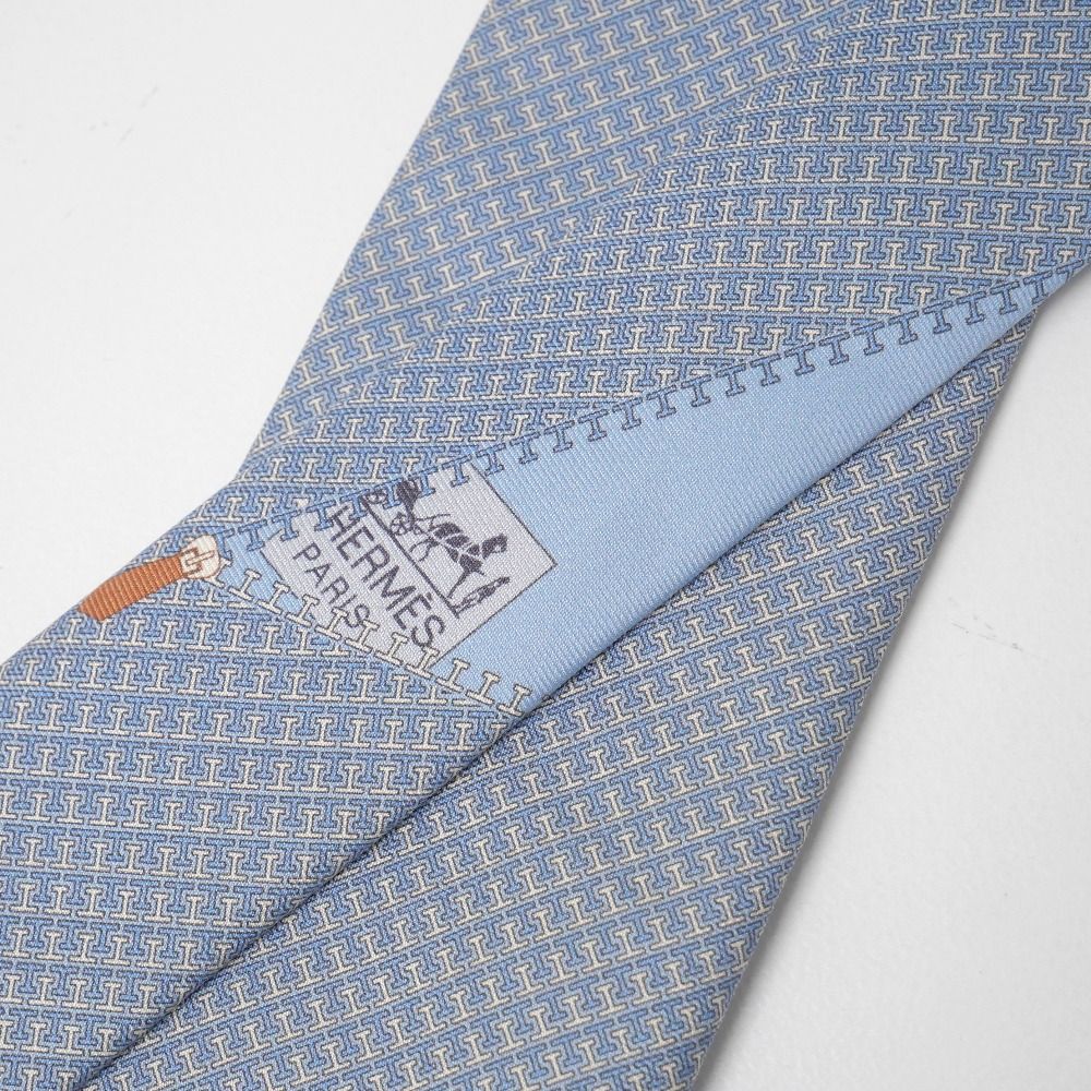 ■美品■HERMES エルメス ネクタイ シルクタイ Hロゴ ブランド古着【中古】20260619/RA9983