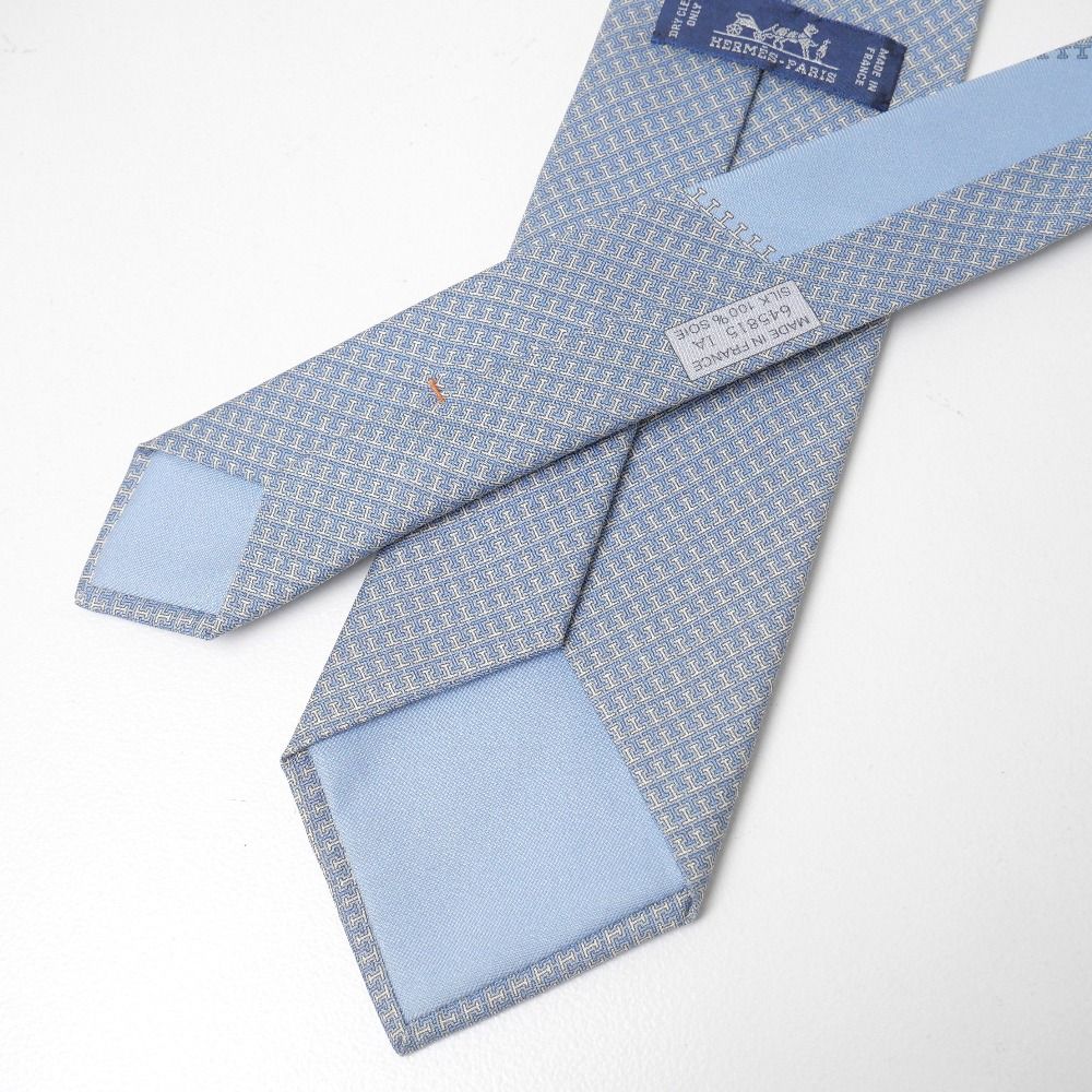 ■美品■HERMES エルメス ネクタイ シルクタイ Hロゴ ブランド古着【中古】20260619/RA9983