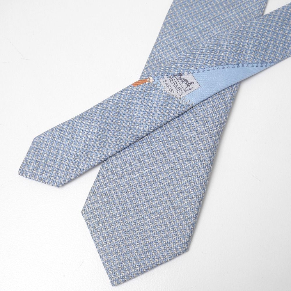 ■美品■HERMES エルメス ネクタイ シルクタイ Hロゴ ブランド古着【中古】20260619/RA9983