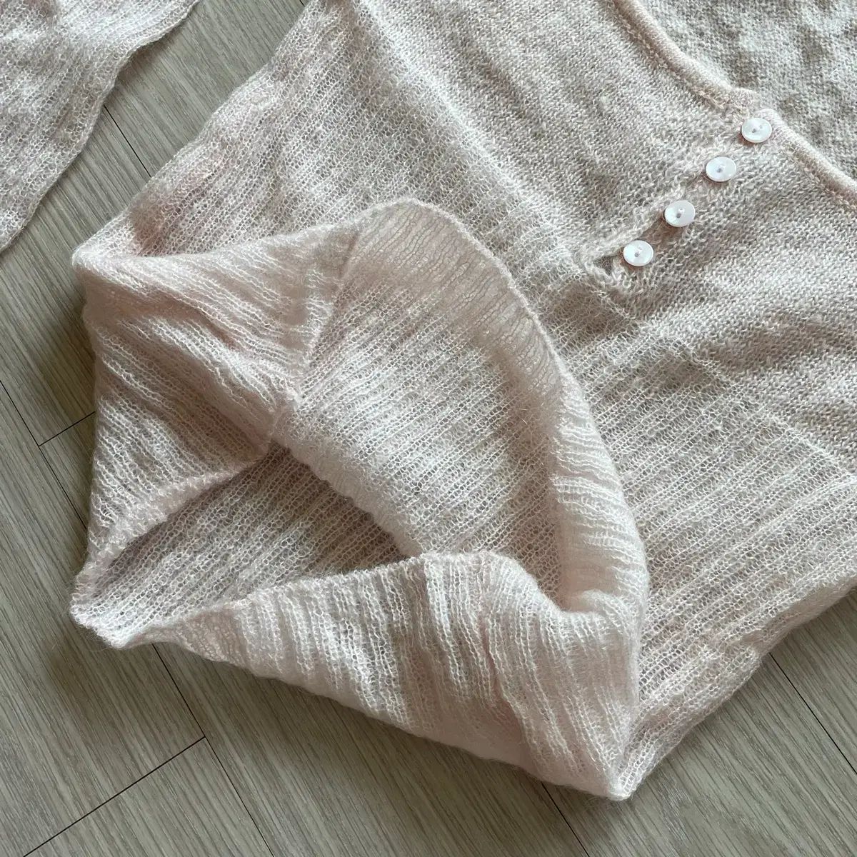 ペイルジェイド ヘアリー リリー ニット Tシャツ Hairy Lily Knit T