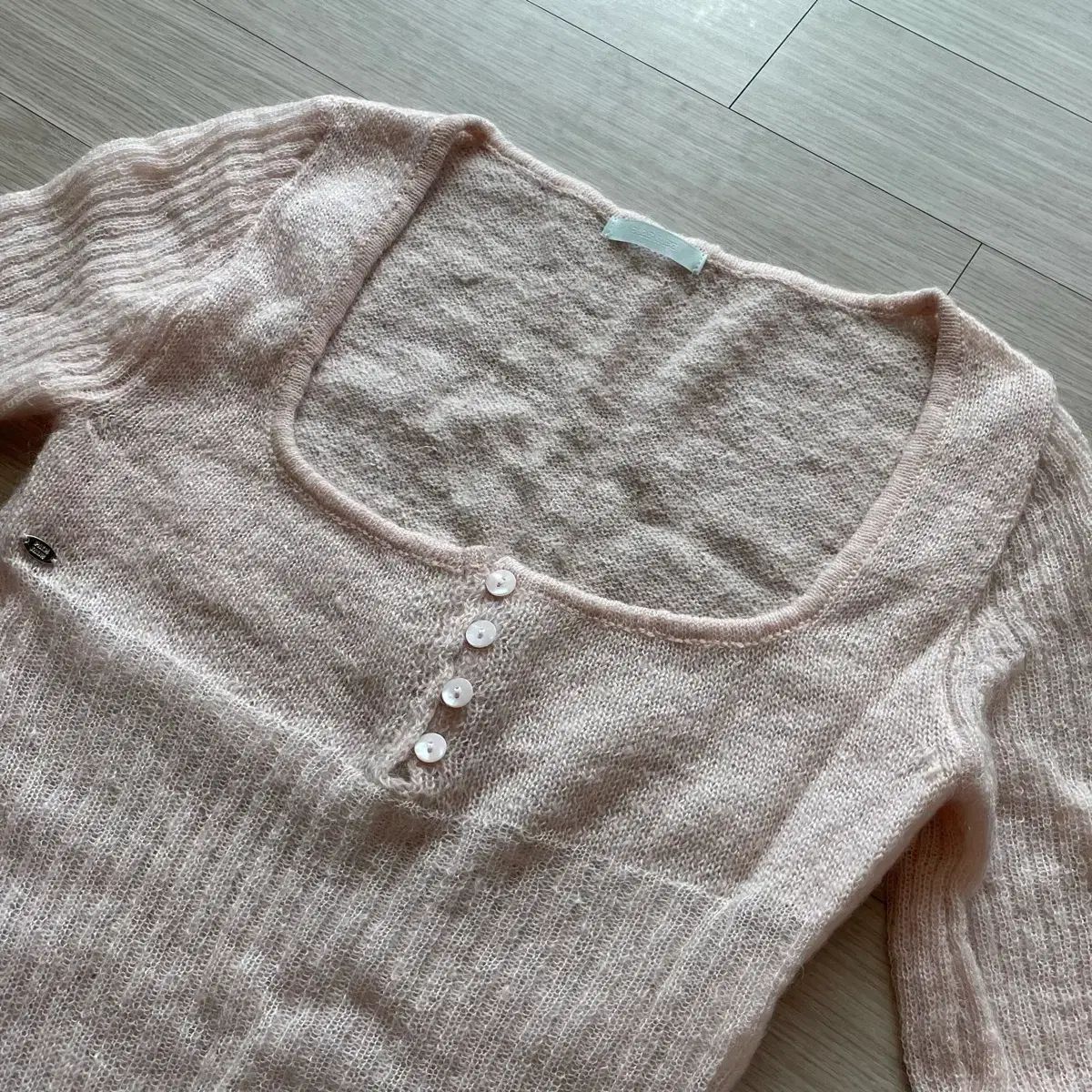 ペイルジェイド ヘアリー リリー ニット Tシャツ Hairy Lily Knit T