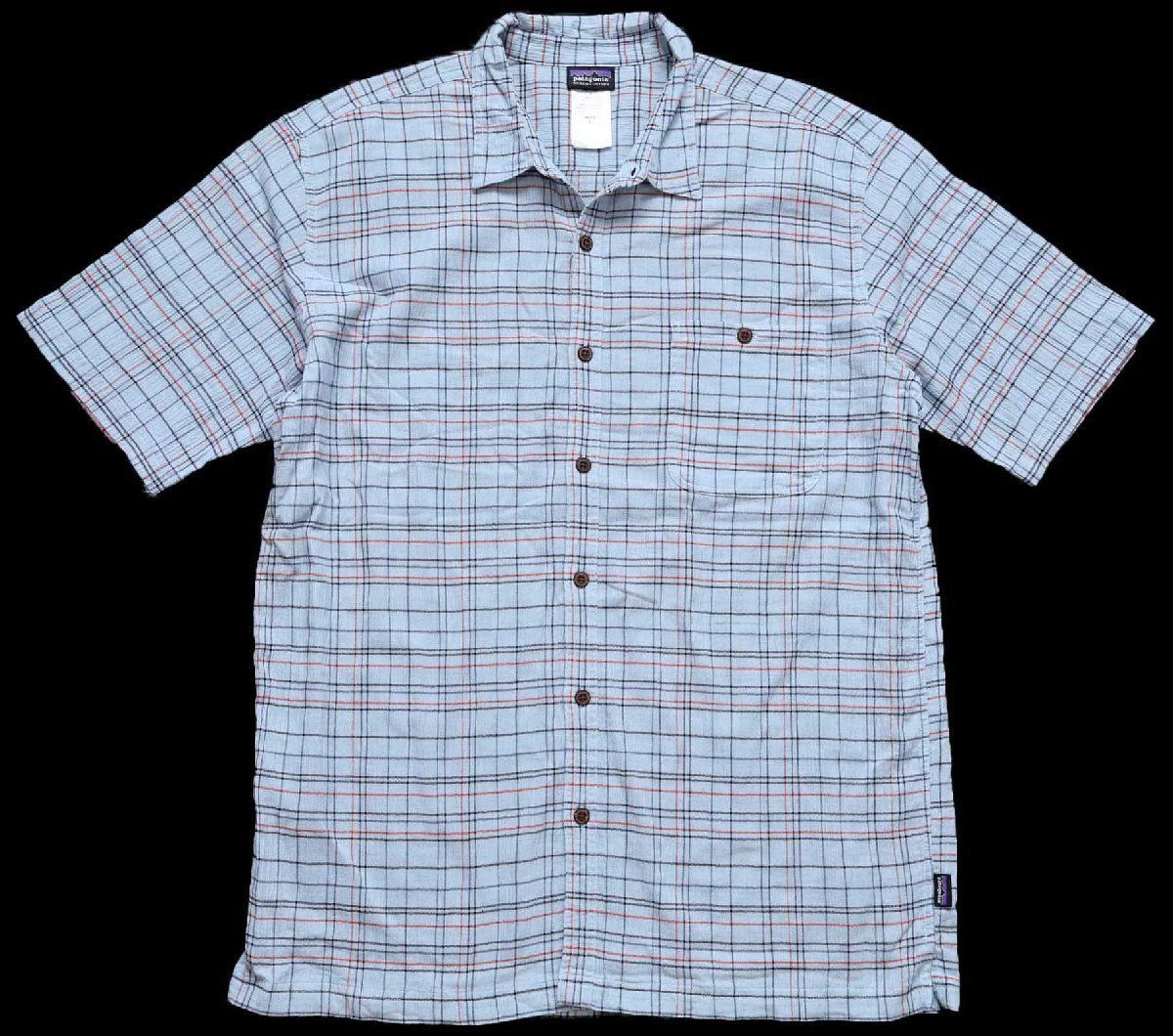 patagoniaパタゴニア A/C Shirts チェック 半袖 オーガニックコットン ガーゼシャツ FADB XL★アウトドア キャンプ ビッグサイズ
