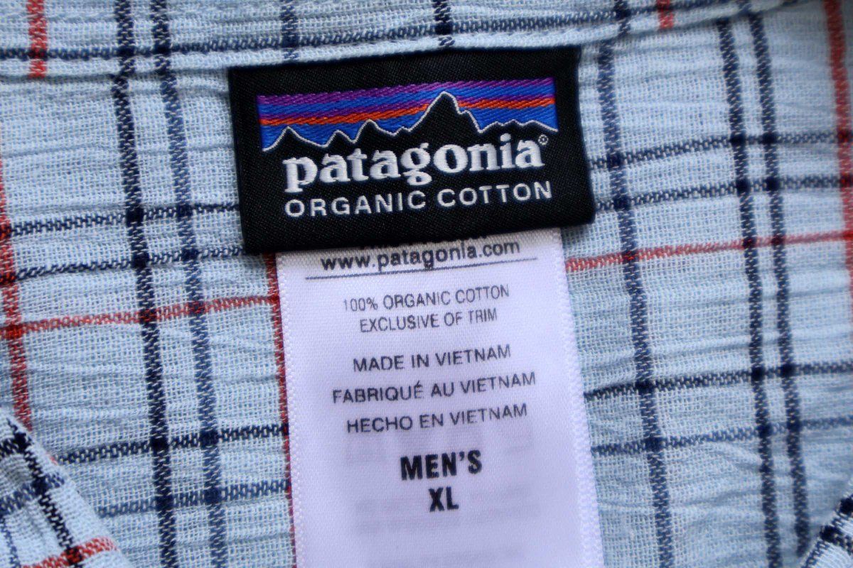 patagoniaパタゴニア A/C Shirts チェック 半袖 オーガニックコットン ガーゼシャツ FADB XL★アウトドア キャンプ ビッグサイズ