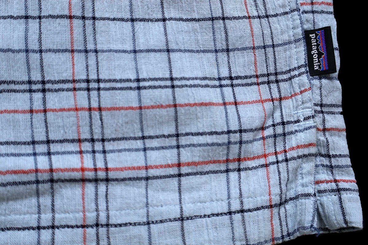 patagoniaパタゴニア A/C Shirts チェック 半袖 オーガニックコットン ガーゼシャツ FADB XL★アウトドア キャンプ ビッグサイズ