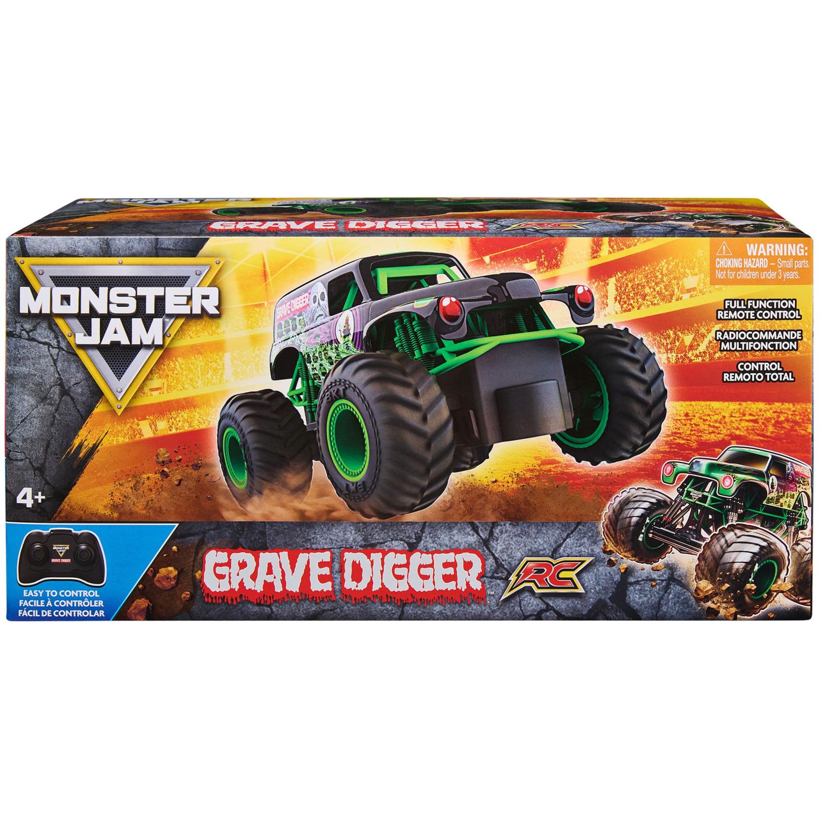 モンスタージャム 公式墓場ディガー リモートコントロール モンスタートラック 1:24スケール 2.4GHz 対象年齢4歳以上 [マルチカラー]