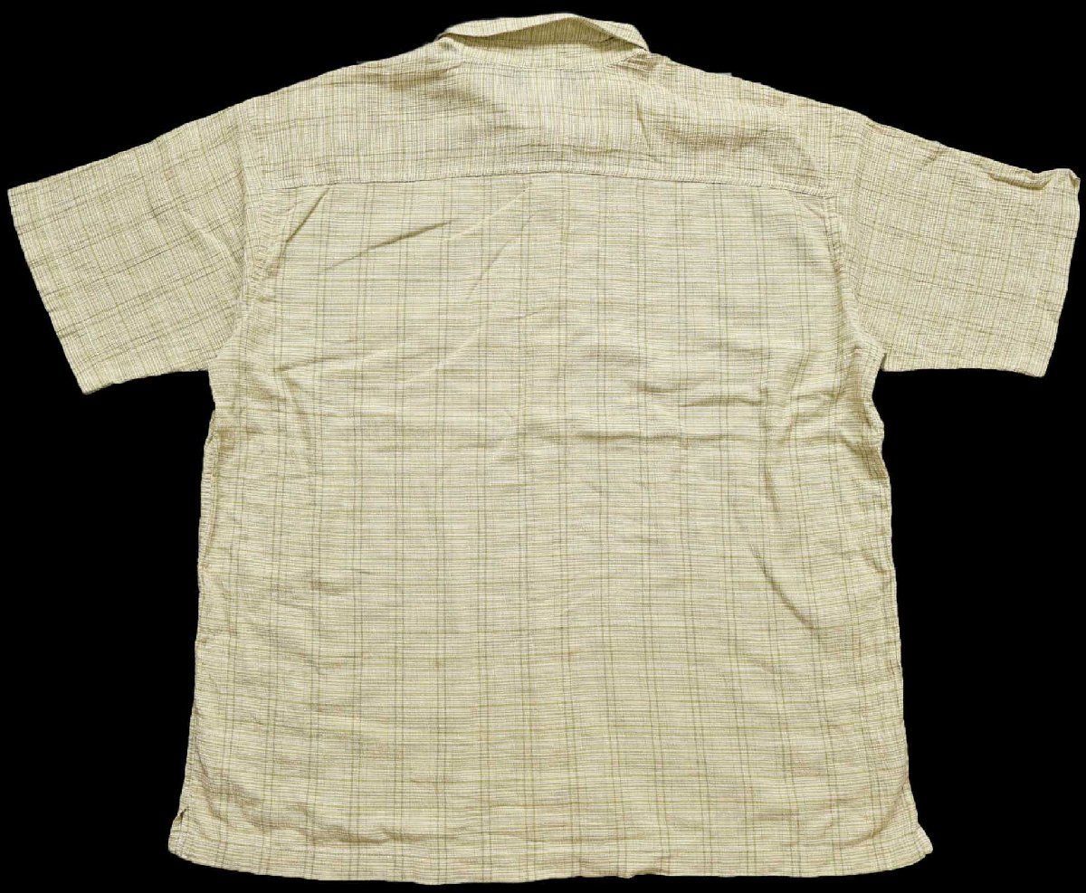 00s patagoniaパタゴニア A/C Yarn Dye Shirt チェック 半袖 オーガニックコットン ガーゼシャツ ACF XL★オールド ビッグサイズ