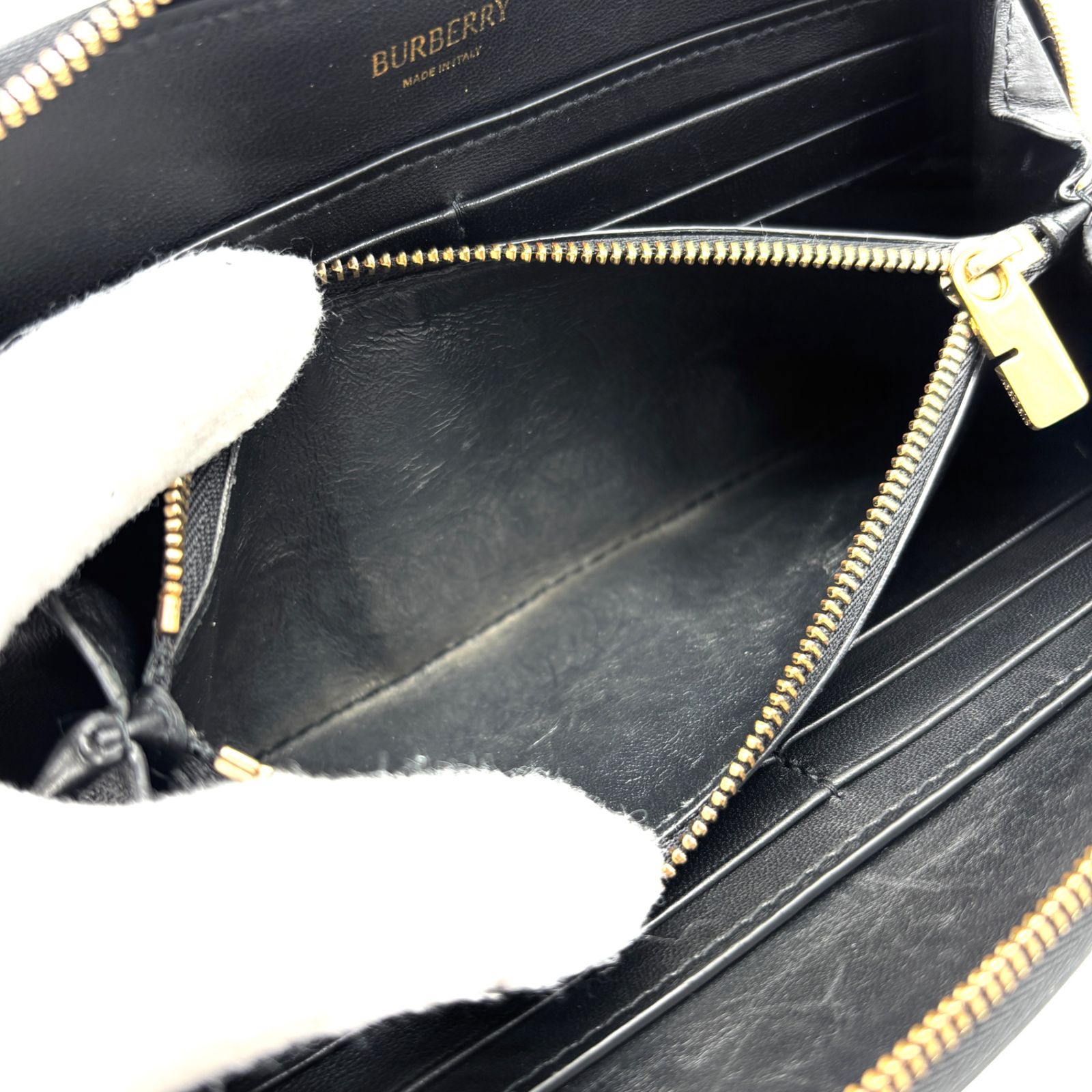 バーバリー BURBERRY 長財布 ロングウォレット ベルチャーム 鈴 チャーム付き レザー ウォレット ブラック 黒 ボーナス 夏休み 帰省 お盆 シルバーウィーク 敬老の日 サマーギフト ご褒美