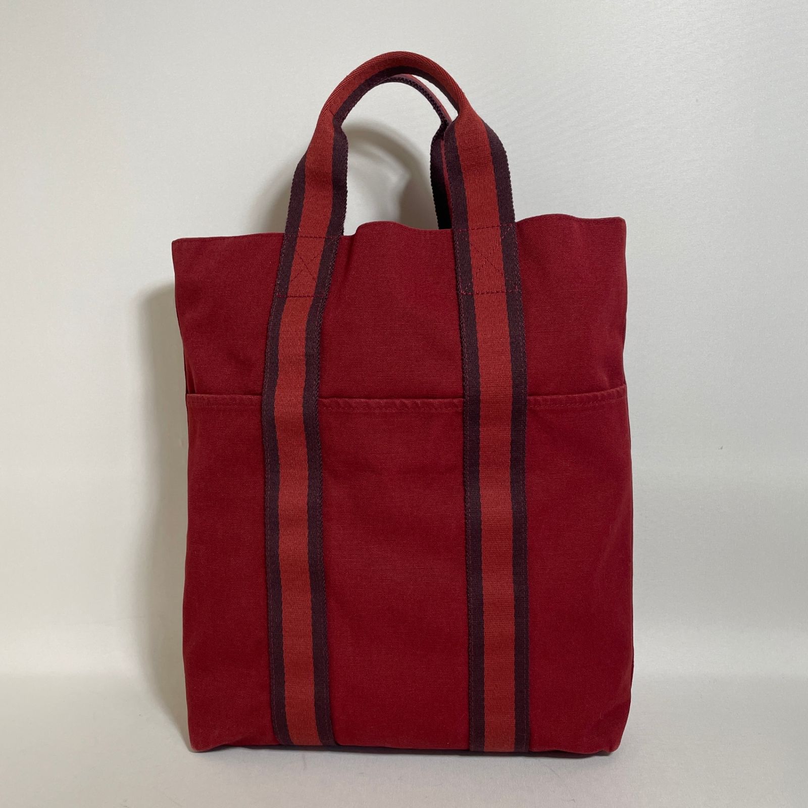 2606-40｜美品｜エルメス フールトゥ カバス トートバッグ レッド