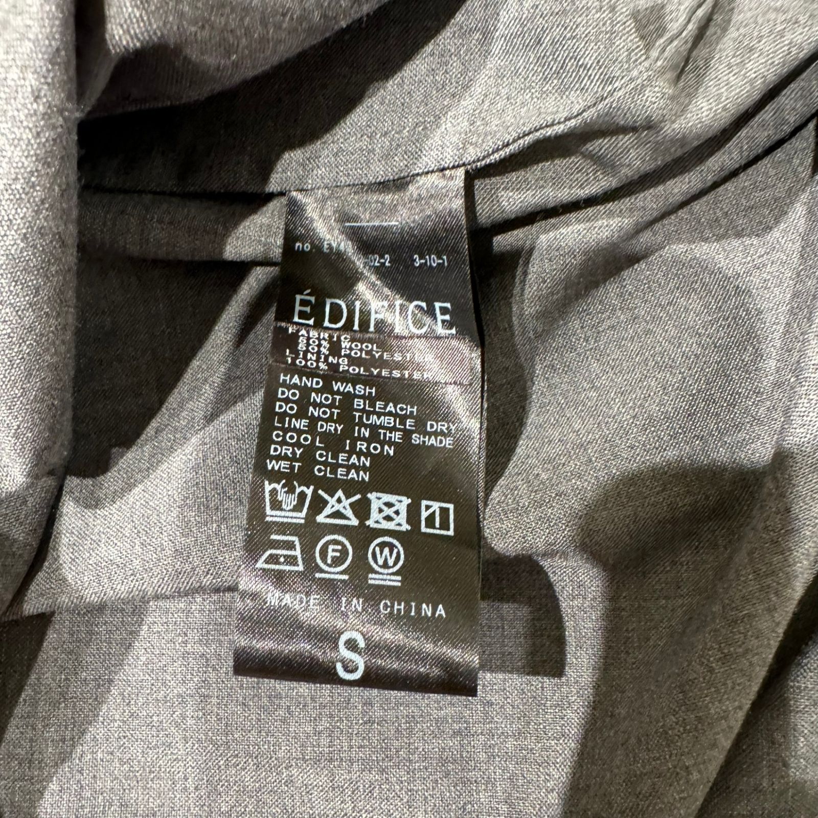 EDIFICE (エディフィス) Washable トロピカル シャツ ジャケット 26010300601010 グレー S