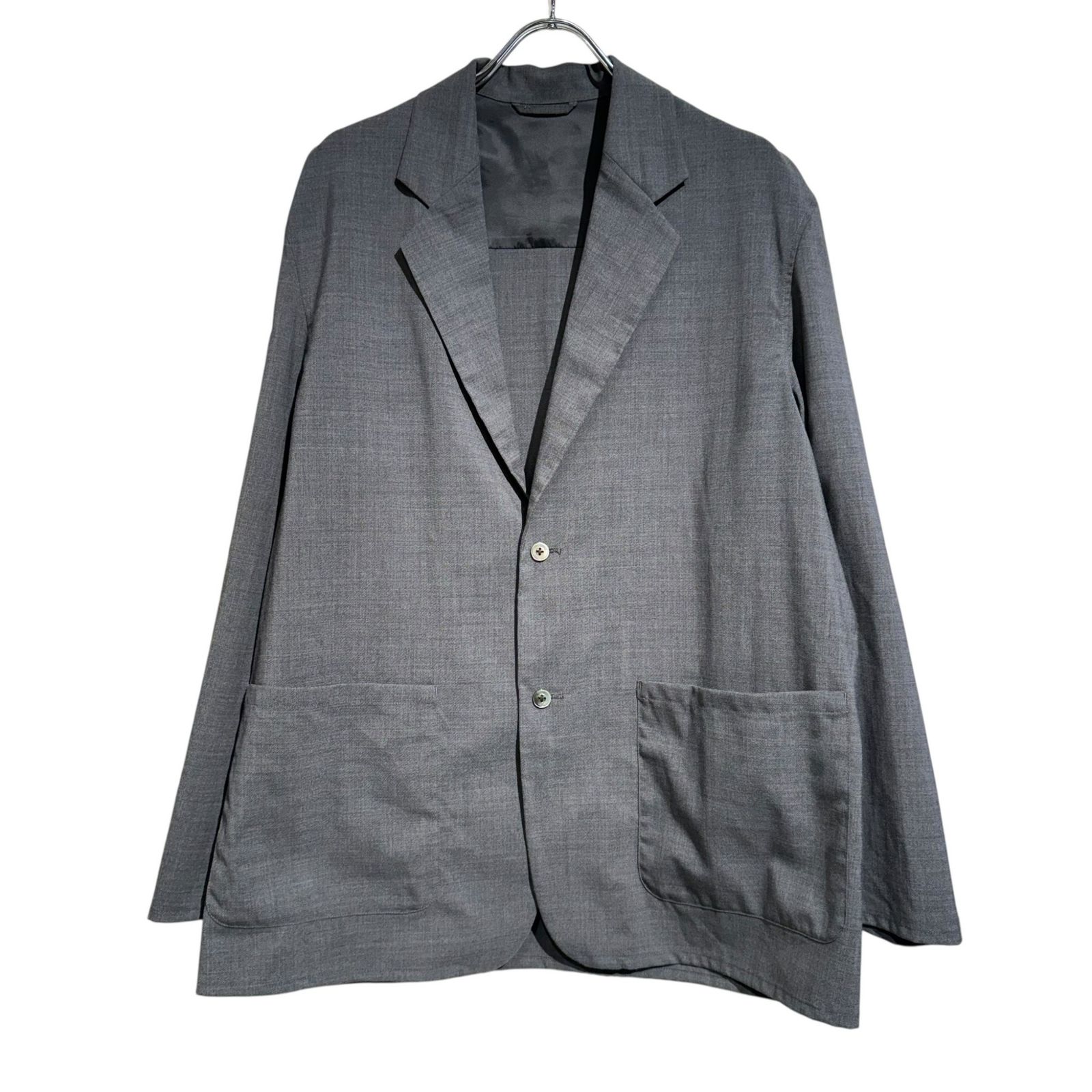 EDIFICE (エディフィス) Washable トロピカル シャツ ジャケット 26010300601010 グレー S