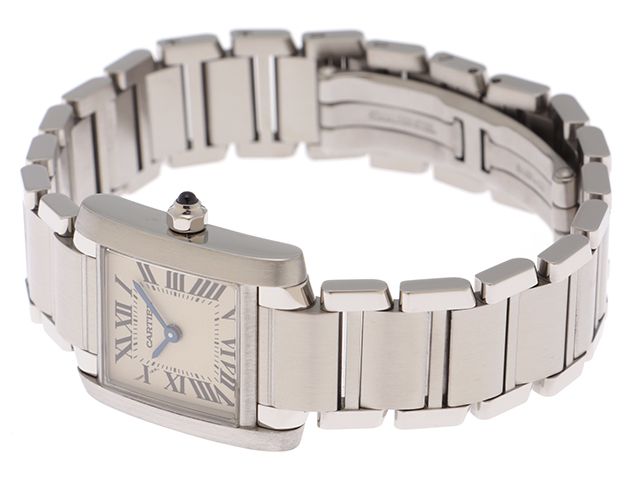 CARTIER カルティエ ウォッチ タンクフランセーズSM 時計 W51008Q3 腕時計 ステンレス ホワイト レディース【中古】 CARTIER カルティエ ウォッチ タンクフランセーズSM 時計 W51008Q3 腕時計 ステンレス ホワイト レディース【中古】