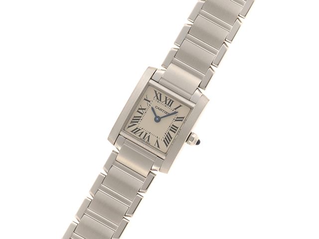 CARTIER カルティエ ウォッチ タンクフランセーズSM 時計 W51008Q3 腕時計 ステンレス ホワイト レディース【中古】 CARTIER カルティエ ウォッチ タンクフランセーズSM 時計 W51008Q3 腕時計 ステンレス ホワイト レディース【中古】