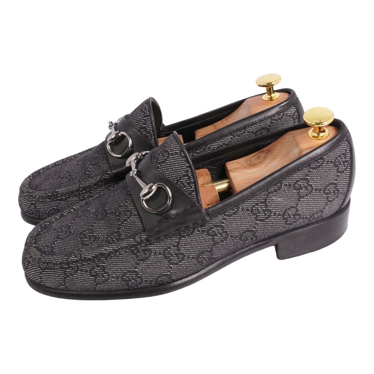美品 グッチ GUCCI ローファー モカシン ホースビット レザー GGキャン 美品 グッチ GUCCI ローファー モカシン ホースビット レザー GGキャン