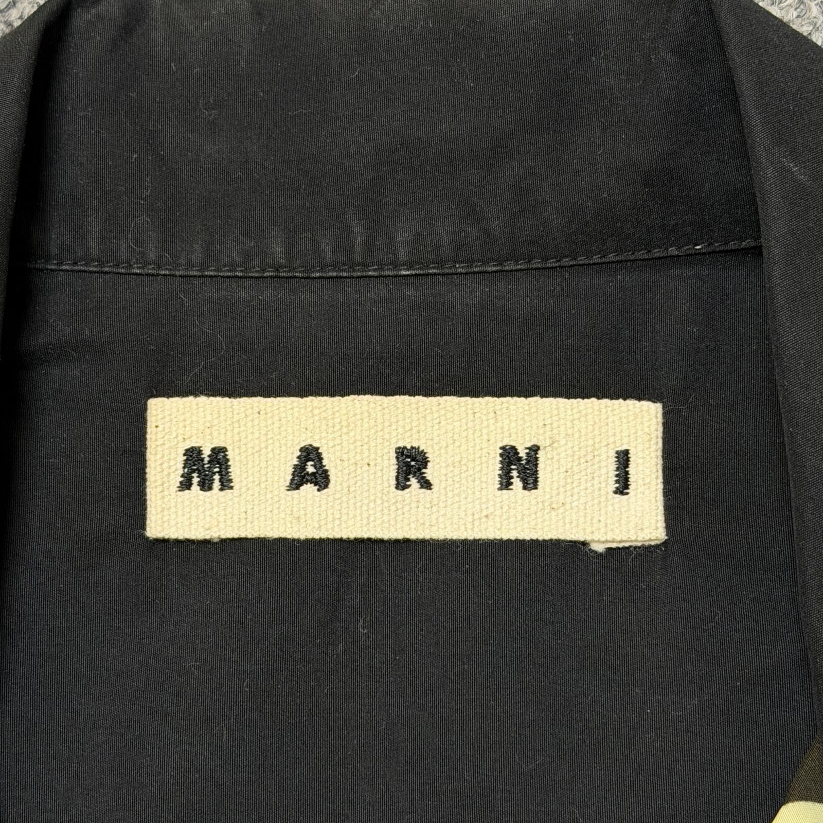 MARNI 総柄 切替 オープンカラーシャツ 開襟シャツ マルニ 