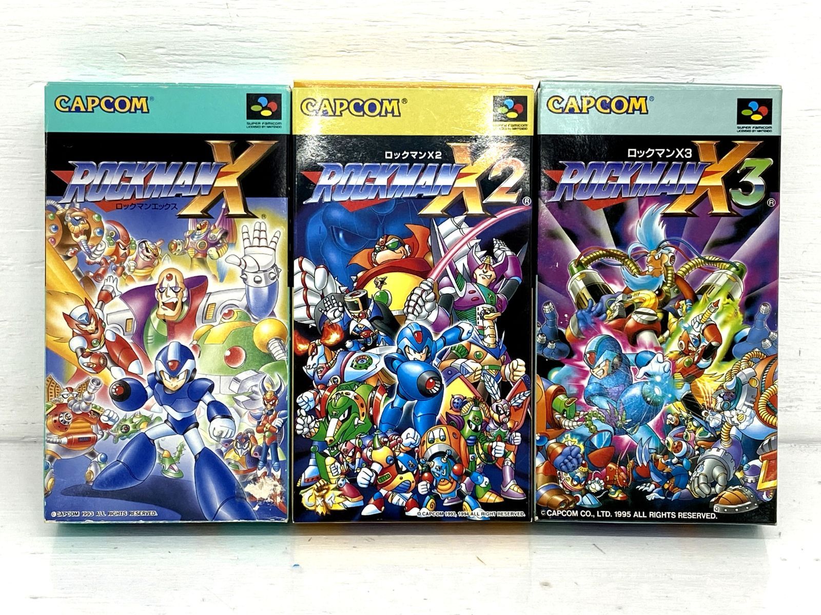 盛岡25-0111] SFC ロックマンX・X2・X3 3本セット ☆動作確認済み