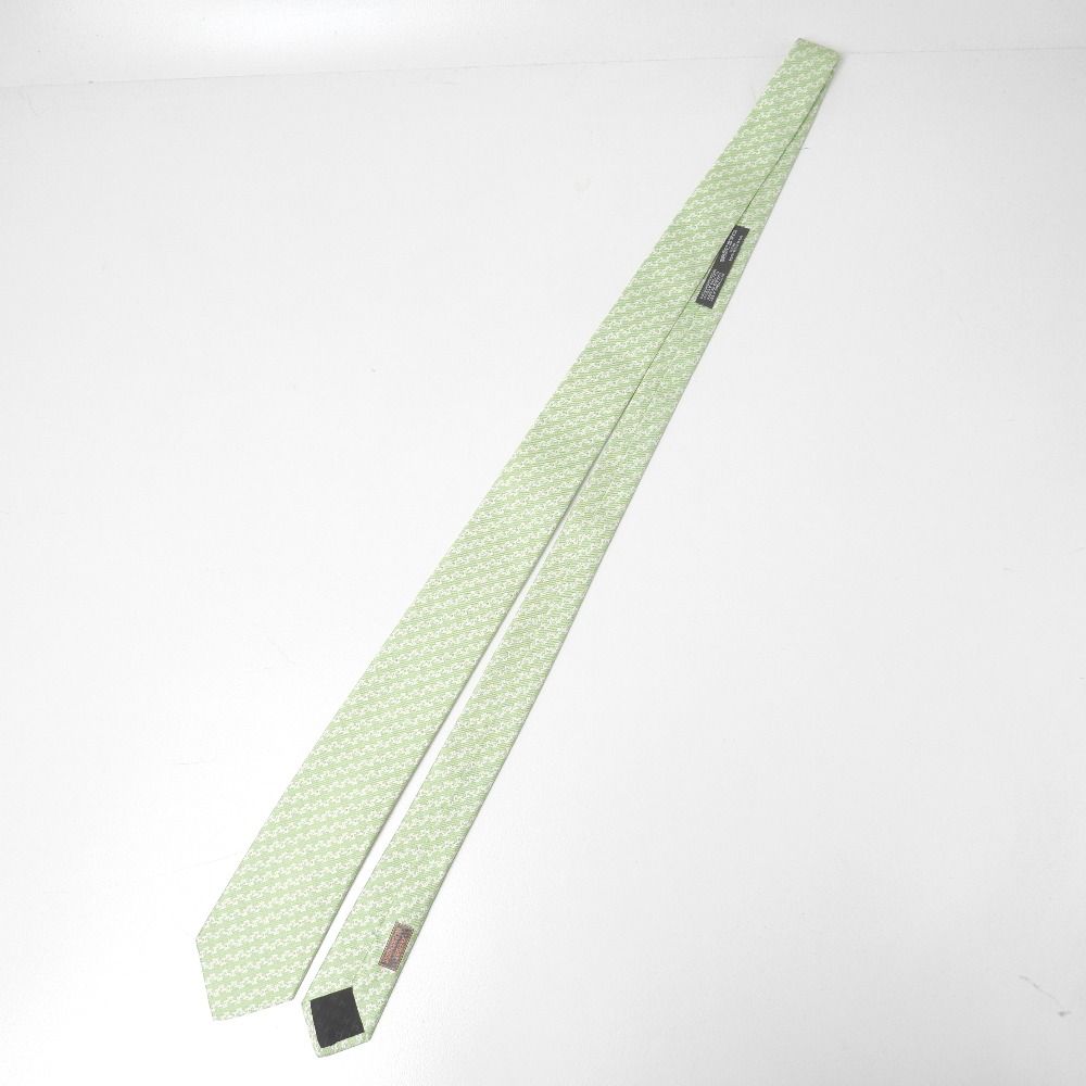 ■美品■HERMES エルメス ネクタイ ヘヴィシルクタイ Ｈロゴ ジャカード ブランド古着【中古】20260619/RA9984