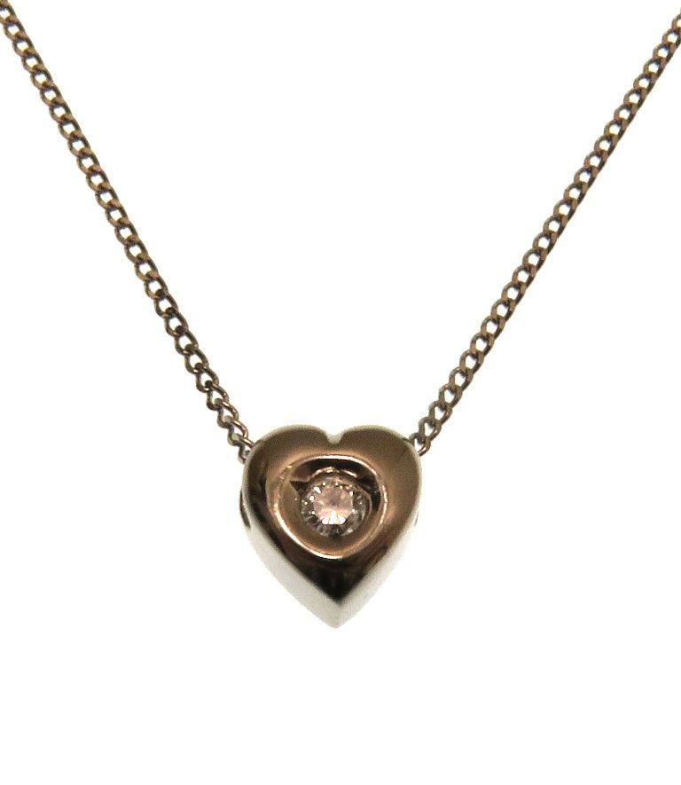 JEWELRY ジュエリー ジュエリー K18WG/D0.15ct/約2.0g【205】 貴金属･宝石 ネックレス K18ホワイトゴールド K18WG/ダイヤモンド ホワイト レディース【中古】