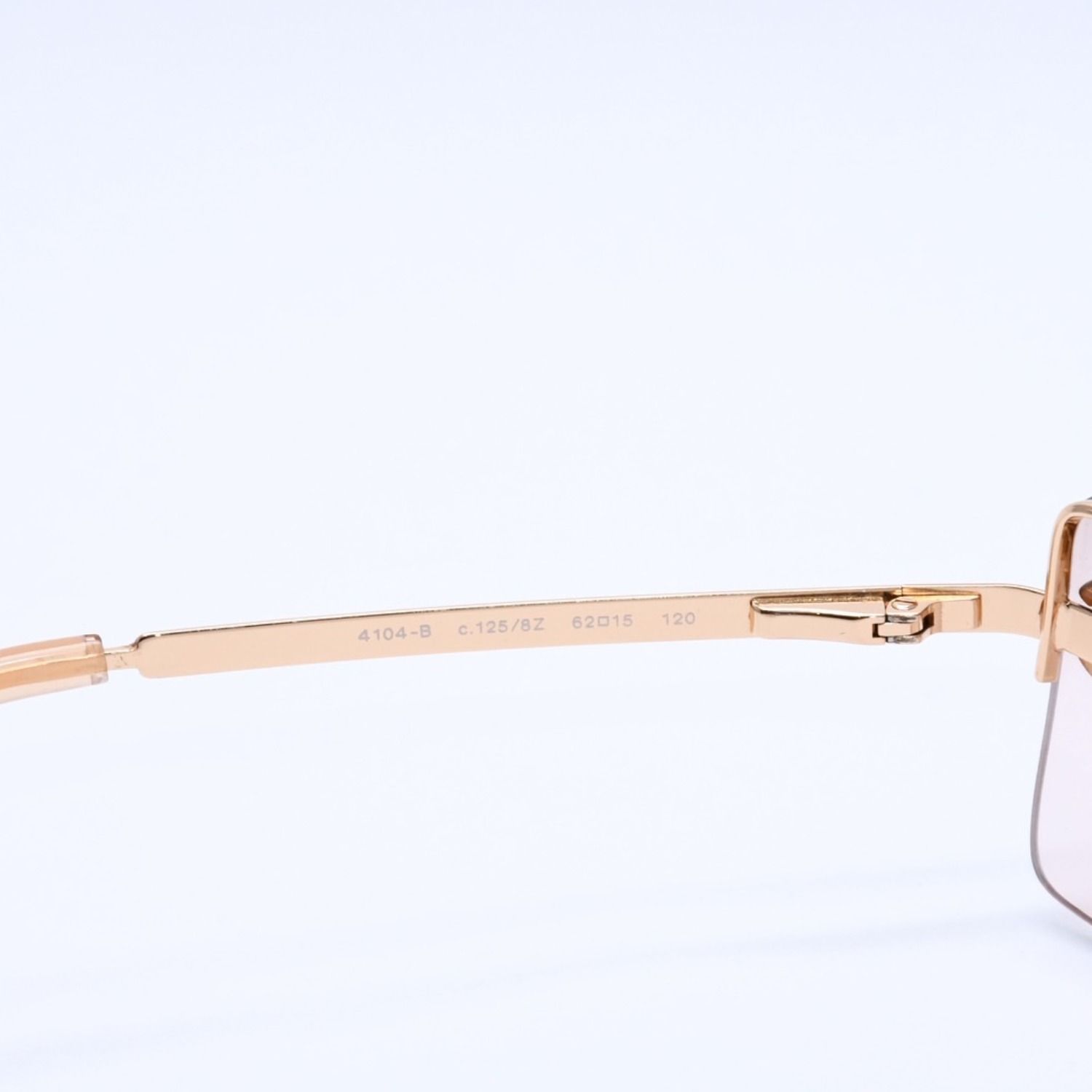 極美品 CHANEL シャネル ハーフリム サングラス アイウェア 4104-B c