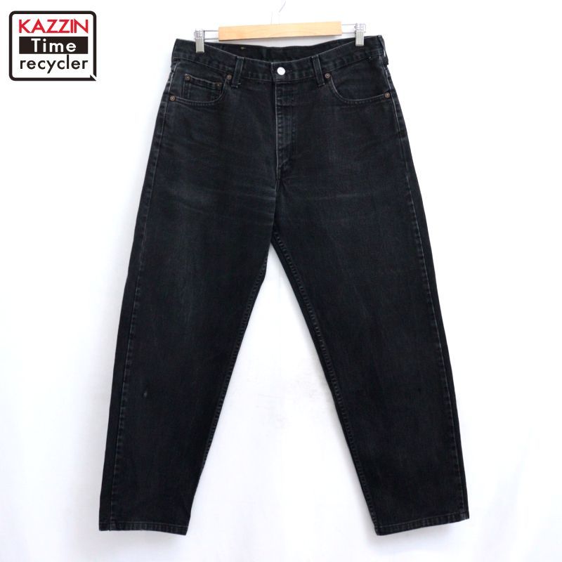 90s vintage Levi's 550 ブラック デニムパンツ メンズ 表記36×34サイズ