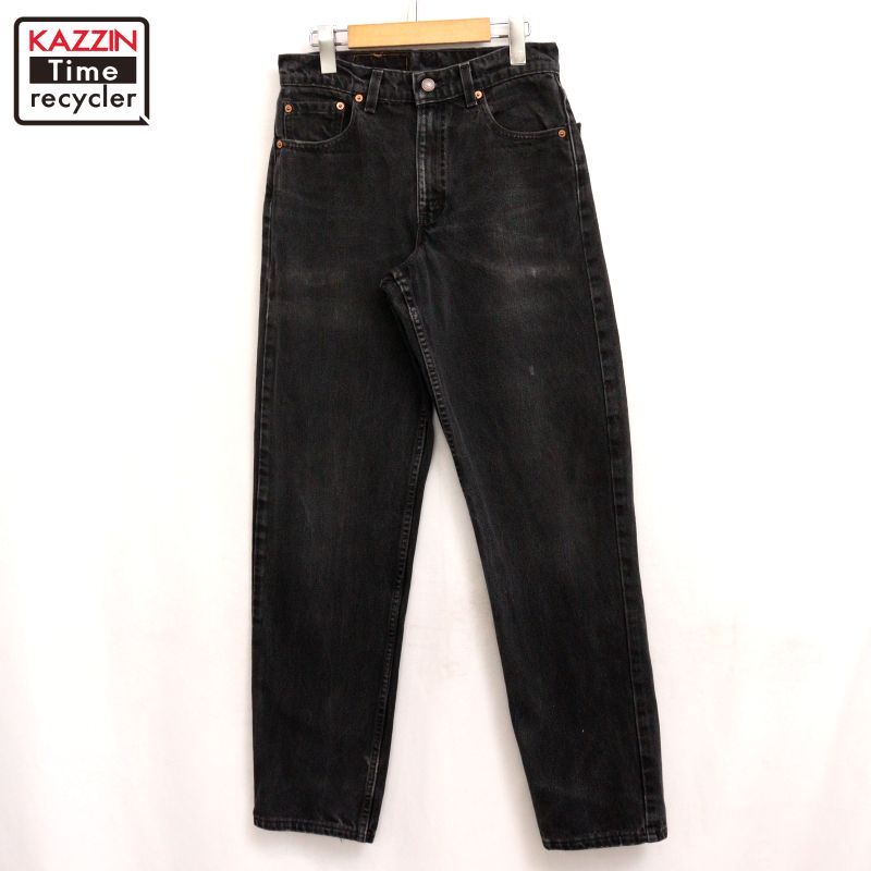 00s Levi's 550 ブラック デニムパンツ メンズ XS~Sサイズ相当