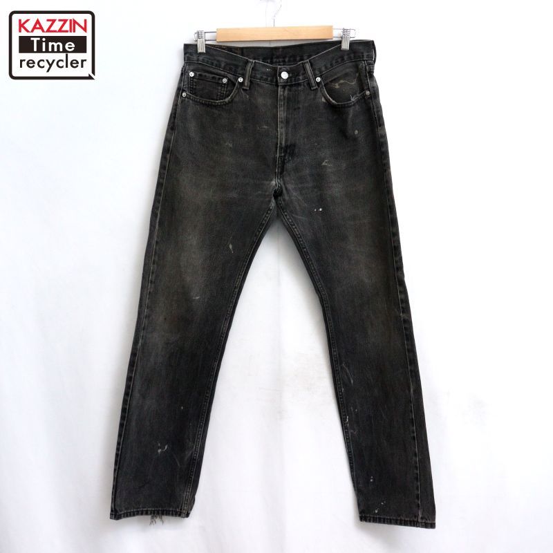 00s Levi's 505 ブラック デニムパンツ メンズ 表記W33 L34サイズ